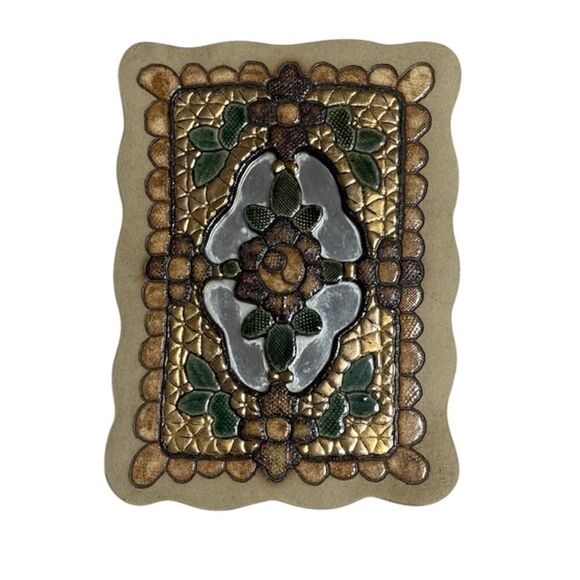 Wedge Pottery Brandon Florida Handcrafted Wall Decor/ Mirror - Picture 1 of 2
